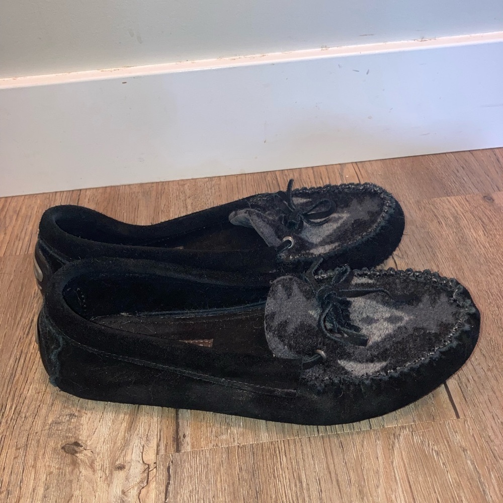 Manitobah Mukluks Leather Wool Mocassins Loafers Driving Slip-on Flats Sz 8 - Picture 4 of 8